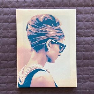 Audrey Hepburn Classic Photo on Canvas Decor Wall Hanging